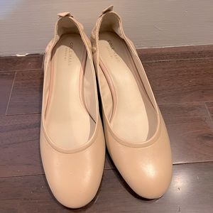 Cole Haan nude pink leather pump block heel 7.5